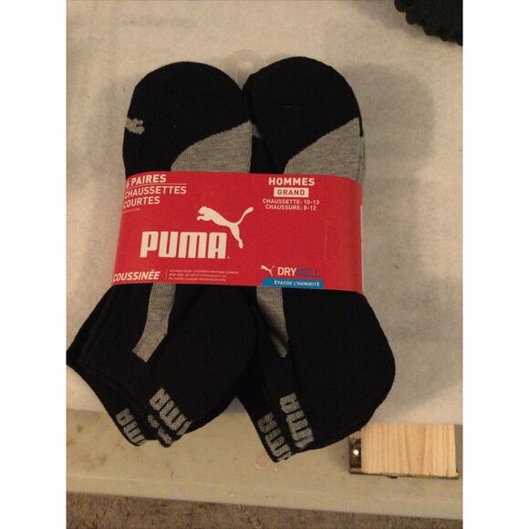 Puma Cushioned Socks Dry Cell Large - Enhanced Comfort - Picture 1 of 2